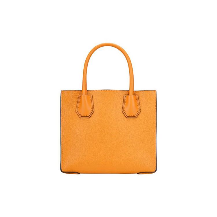Michael Kors MK Mercer Solid Letter Logo Vintage Litchi Pattern Leather Accordion Shoulder Crossbody Tote Bag Medium Women Bags 35S1GM9M2L-HONEYCOMB