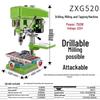 Erbely Industrial Bench Drilling, Milling & Tapping Machine CN Plug (adapter Included)