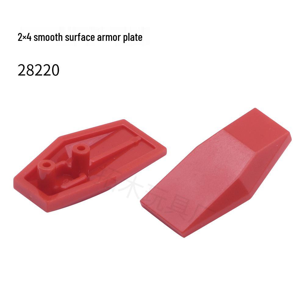 LEGO-Compatible 2x4 Smooth Armor Plate for Small Particle Building Blocks