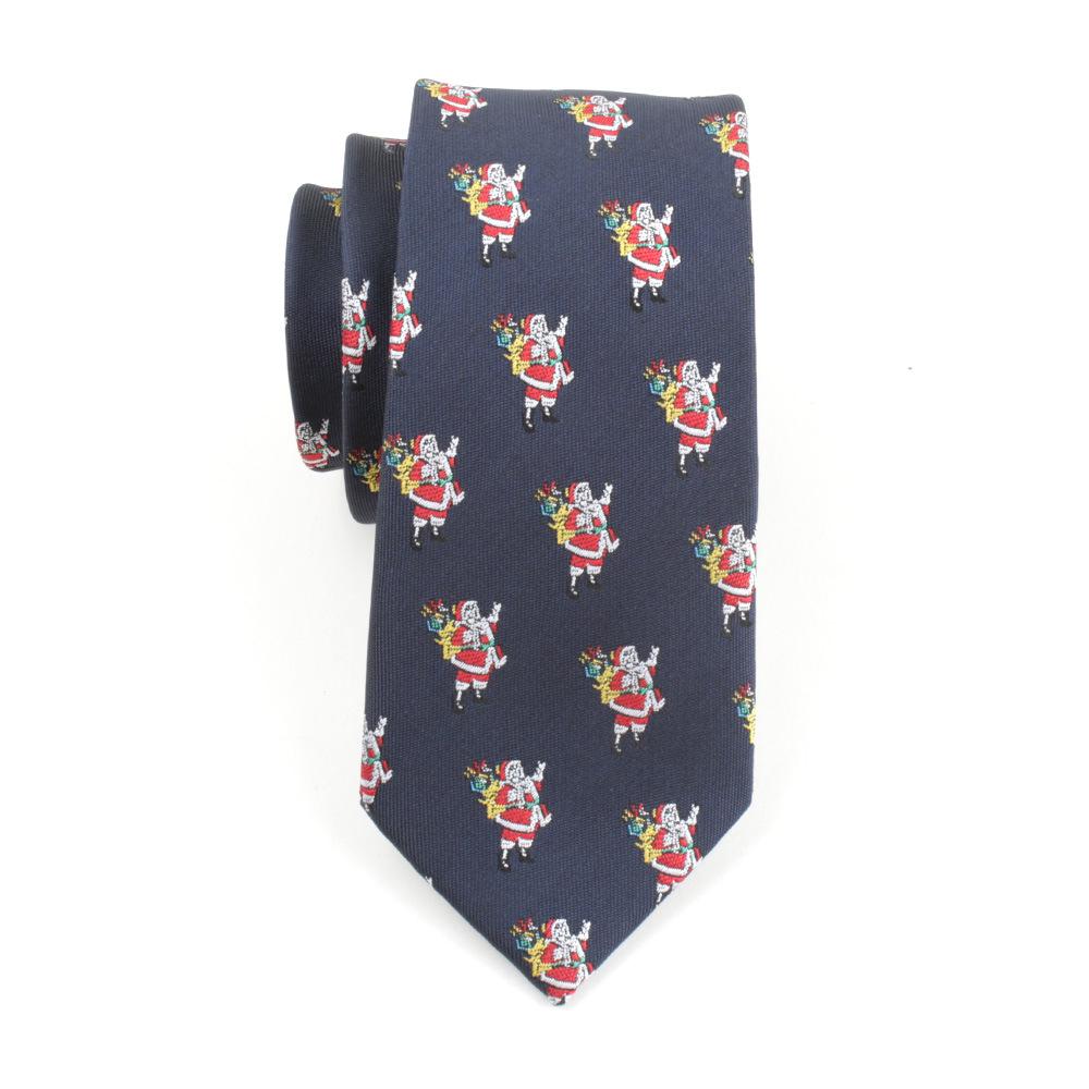 Men's Polyester Jacquard Christmas Tree Tie