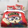 New Cute Cartoon DR Slump Arale Anime Bedding Set King Twin Double Microfiber Polyester Duvet Cover