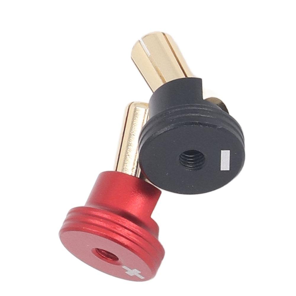2 Pcs/Set Copper Connectors RC Battery Heatsink Plugs 4/5mm RC Heatsink Plug Grips Set  RC Cars