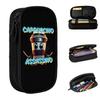 Cappuccino Assassino Italian Brainrot Pencil Cases Cute Pen Bag for Student Big Capacity School Supplies Gift Pencil Box