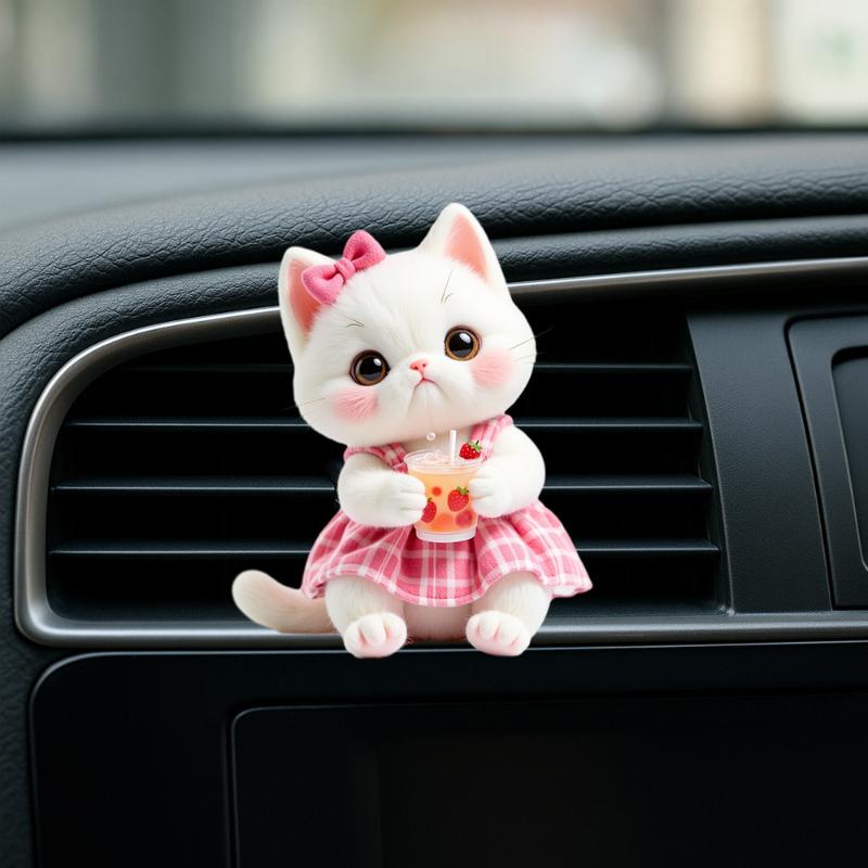 2D Acrylic Perfume Diffuser Car Air Freshener Clip Car Air Conditioning Vent Decoration Car Interior Aromatherapy Clip