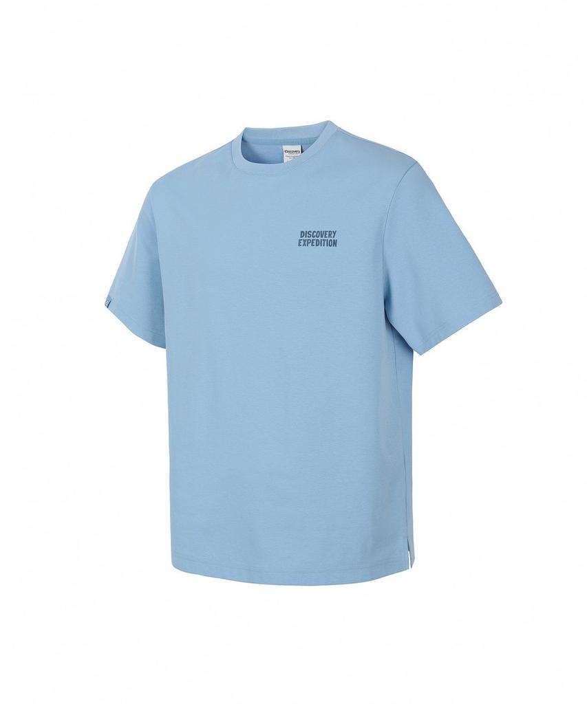 DISCOVERY EXPEDITION Uni Sunrise Graphic Short Sleeve T-Shirt (Blue)