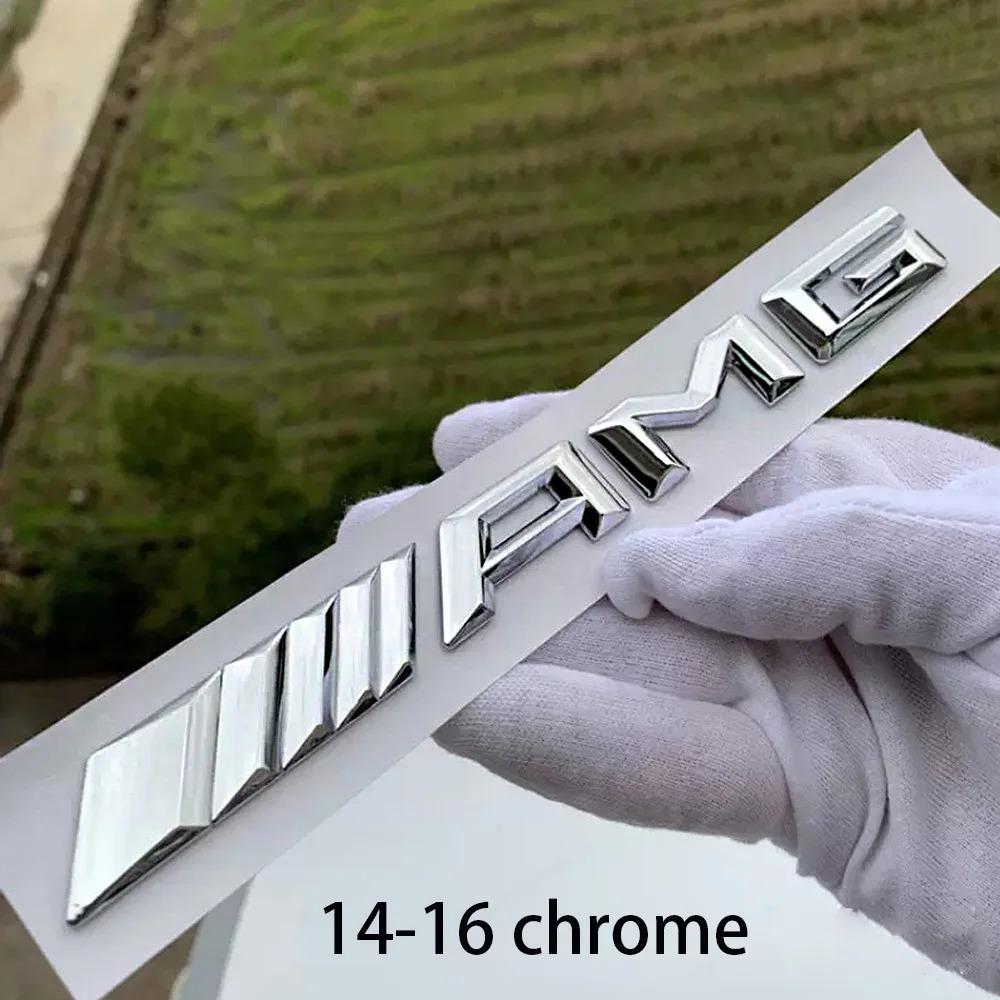 For Mercedes Benz AMG 1pcs 3D Car Rear Trunk emblem Decal Letters Sticker A B C E G CLA W211 W203 W204 W210 W124 accessories QG2