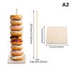 Wooden Doughnut Holder Dessert Display Rack Dim Sum Bread Sales Rack Donut Stand Birthday Party Wedding Table Decoration