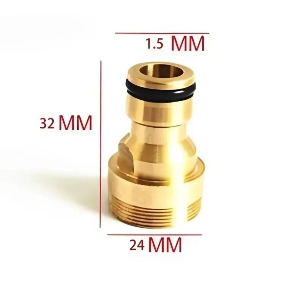 Watering Tool Universal Tap Adapter Dual Interface Corrosion-Resistant Brass Faucet Adapter Durable Garden Tap Connector Outdoor