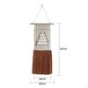 Bohemian Tapestry Hand Woven Farmhouse Chic Tassels Ornaments Macrame Wall Hanging