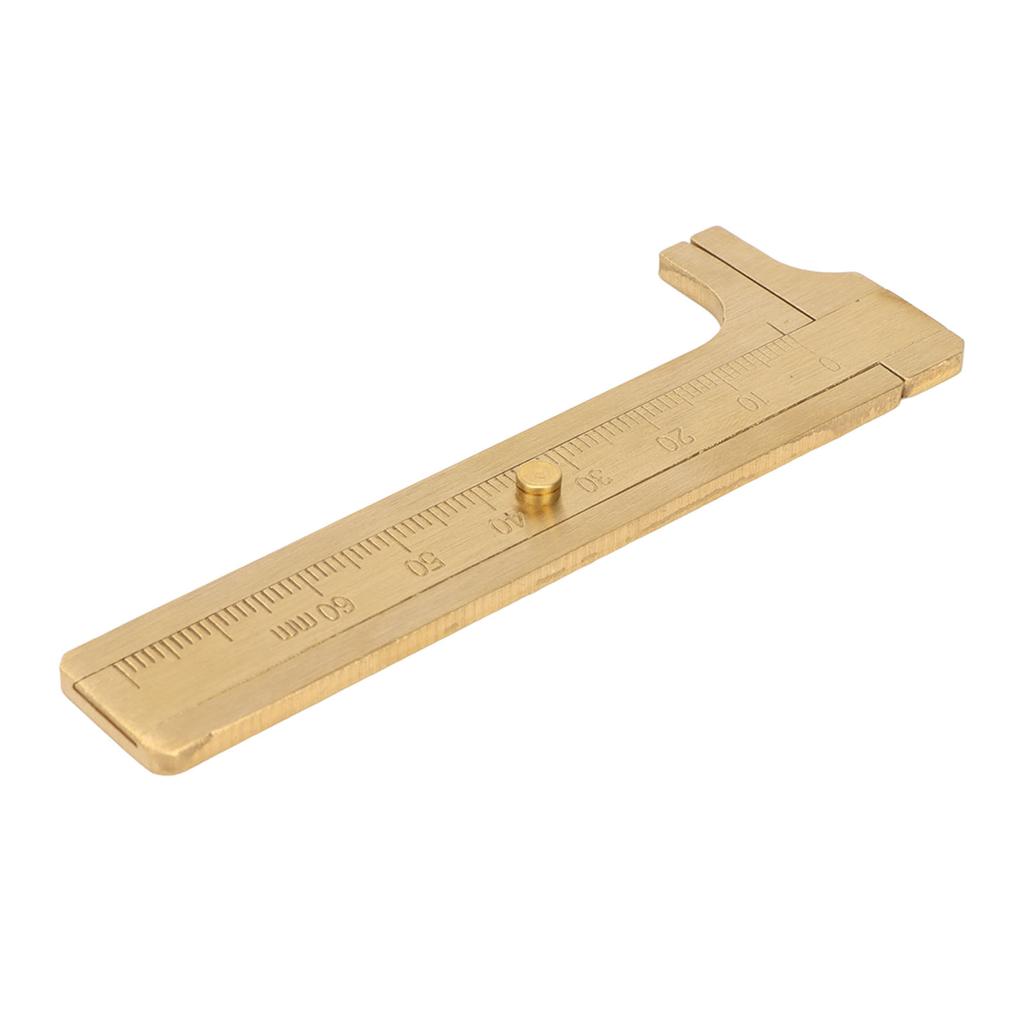 Pocket Brass Caliper Professional High Accuracy 0 To 60mm Single Scale Mini Handy Caliper for Bead
