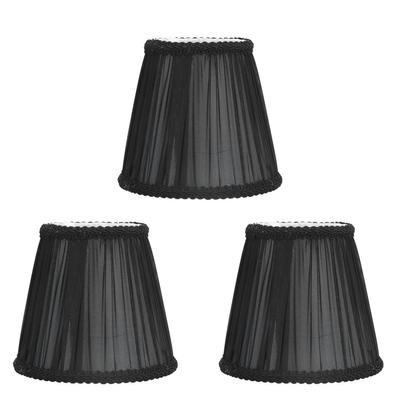 3PCS E14 ClipOn Cloth Lamp Shade Modern Fabric Lampshade Table Light Cover for Candle