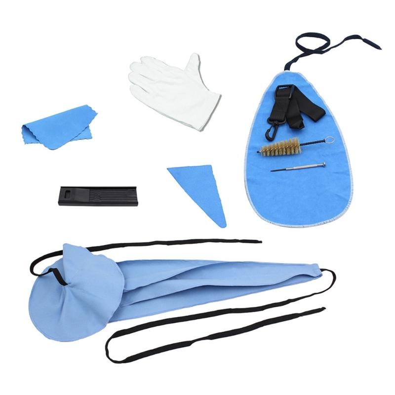 10pcs Instrument Maintenance Care Clean Cloth Cushion Reed Cases Screwdriver Kit Set for Saxophone Cleaning Maintenance