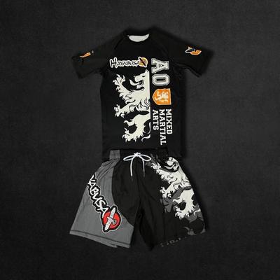 Conjunto Anti-Atrito de Boxe de Verão 2026 para Homens, Mulheres e Crianças Respirável Secagem Rápida Boxe Fitness Manga Curta Calções