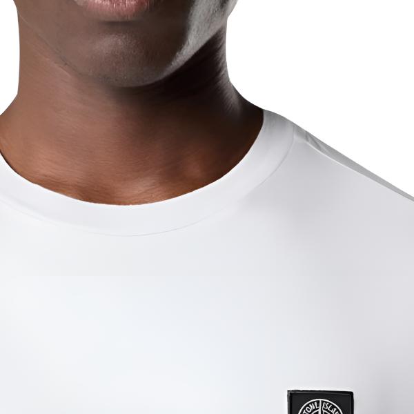 STONE ISLAND Męska koszulka z krótkim rękawem, dopasowana, z okrągłym dekoltem L1S152100027S0013-V0041