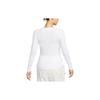 New Nike Set-in Sleeve T-Shirt Women's White FB8718-100
