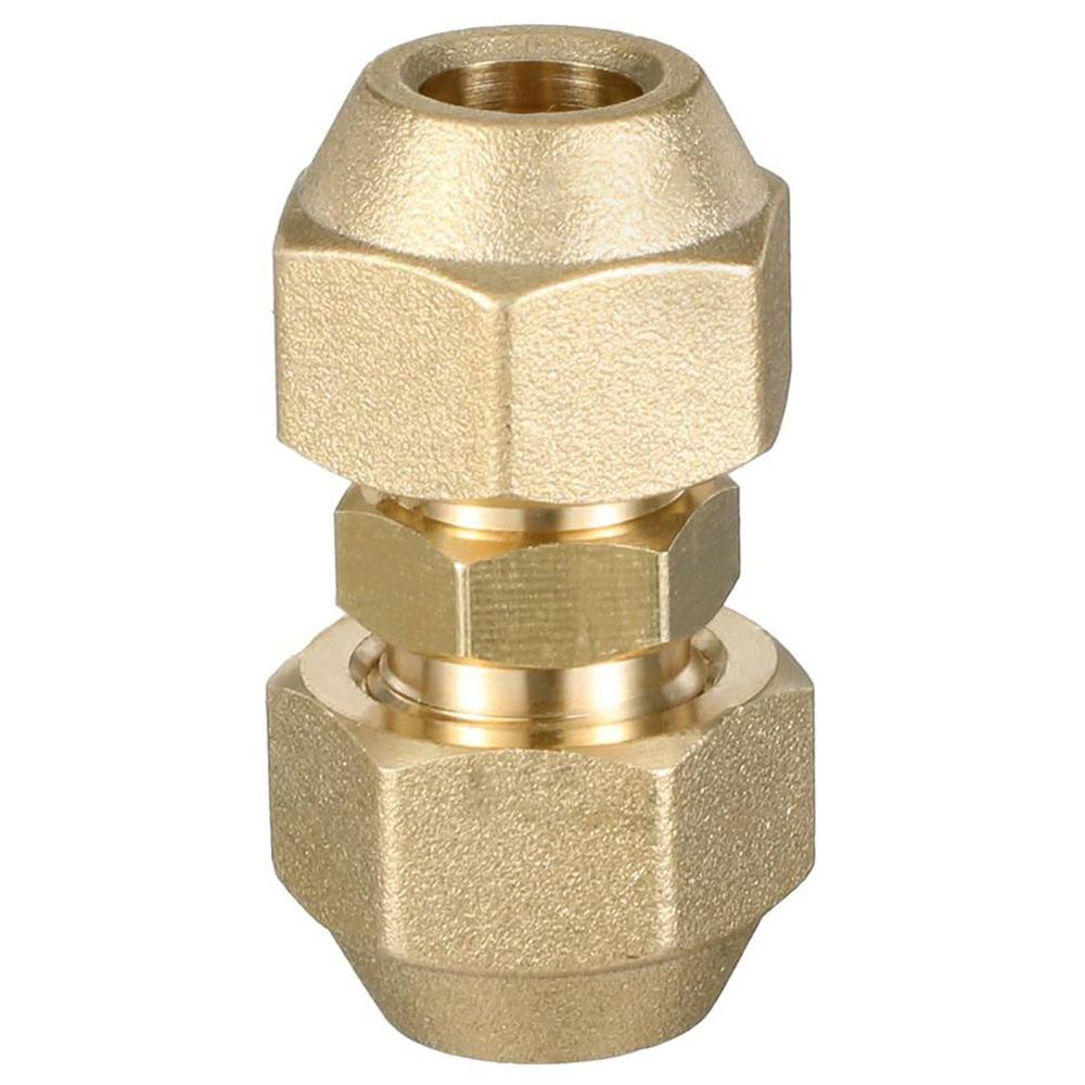 Straight Pipe Extension Joint 1/2" 1/4" 3/8" 3/4" 5/8" With Flare Nuts Copper Connectors Flare Connecting