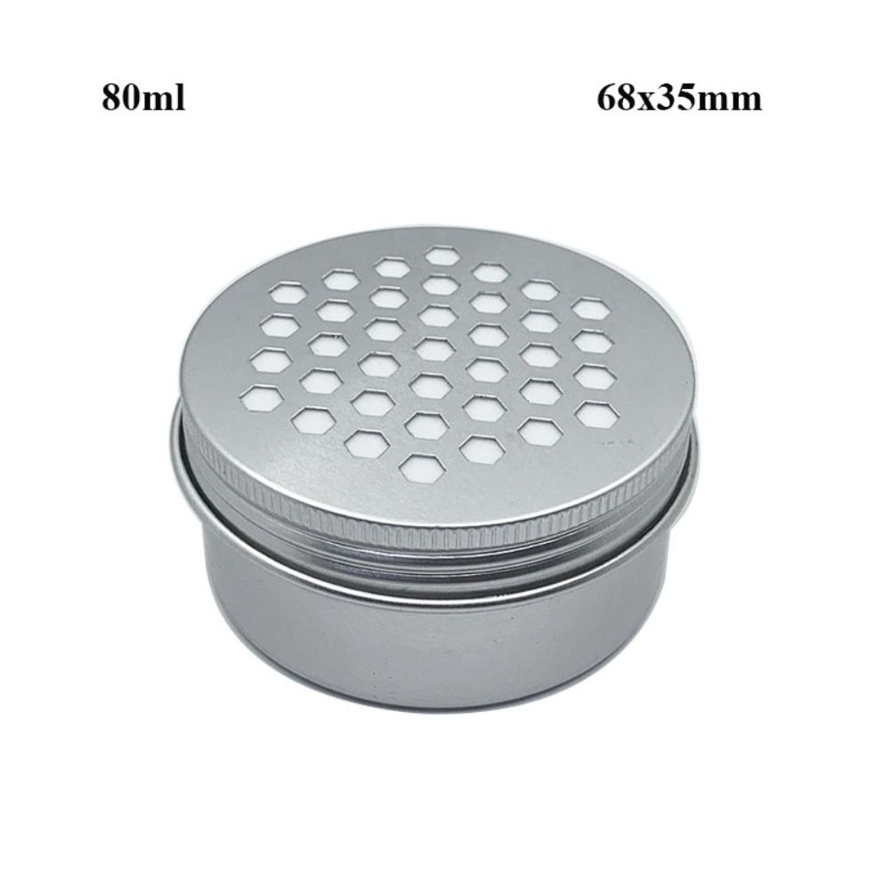 High Quality Hollow Out with Holes Aluminum Tin Container 8 Styles Metal Empty Can Lip Balm Candle Jar