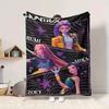 1PC Huntrix, K POP Blanket, Throw For Sofa, Bed, Travel, Camping, Livingroom,
