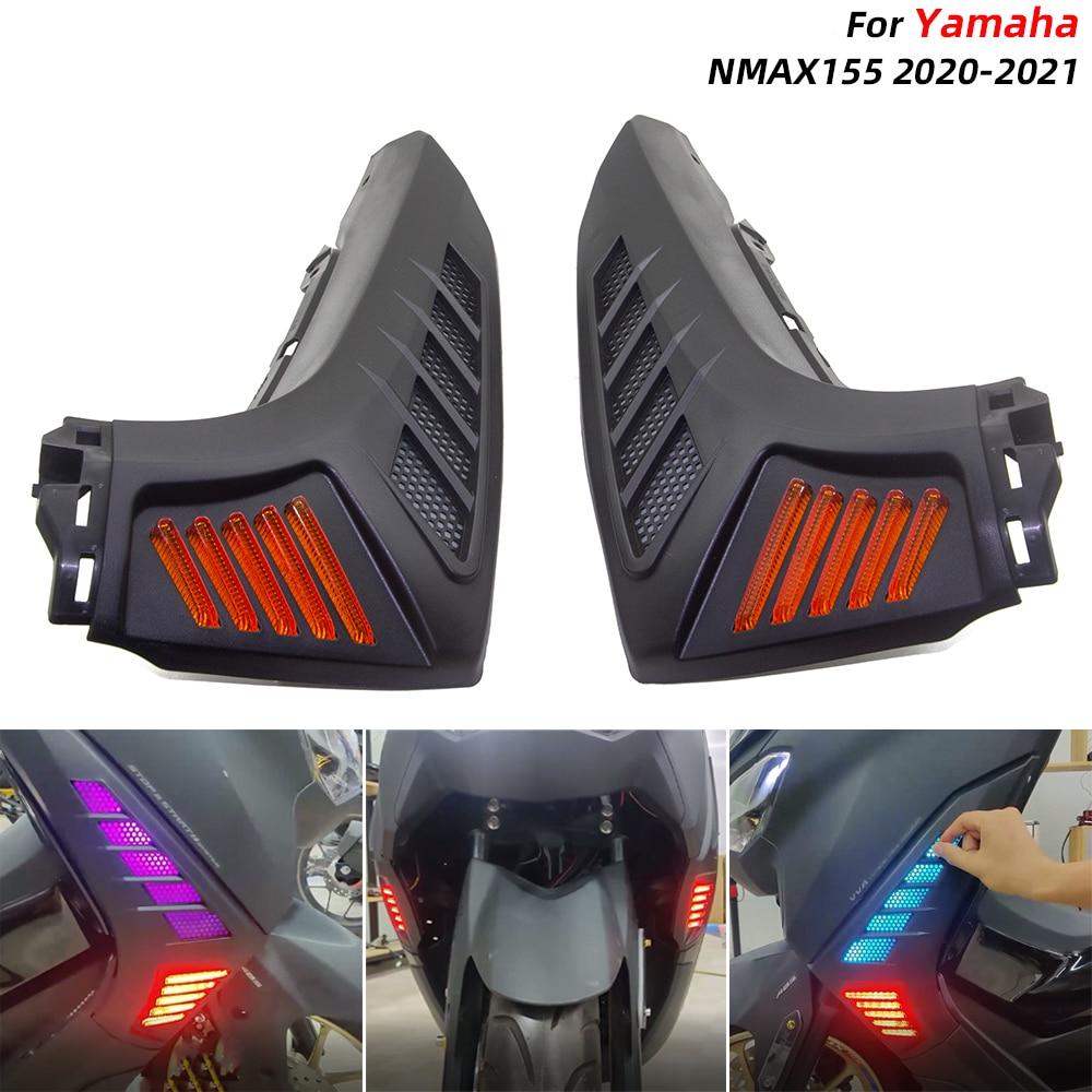 

REALZION NMAX155 указатели поворота, аксессуары для мотоциклов, передние индикаторы хода, лампа для Yamaha NMAX N-MAX 155 2020 2021 black чёрный