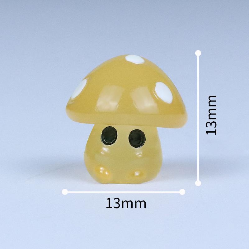 7Pcs Micro Landscape Ornaments, Luminous Mushroom Elf Figurines, Simulated Resin Handicrafts For Landscape Decoration Ornaments