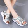 Damen Sandalen Sommer Essentials Mary Jane Strand Flache Schuhe Offene Zehenpartie Lässige Weiche Lauf-Sandalen für Mädchen Übergröße
