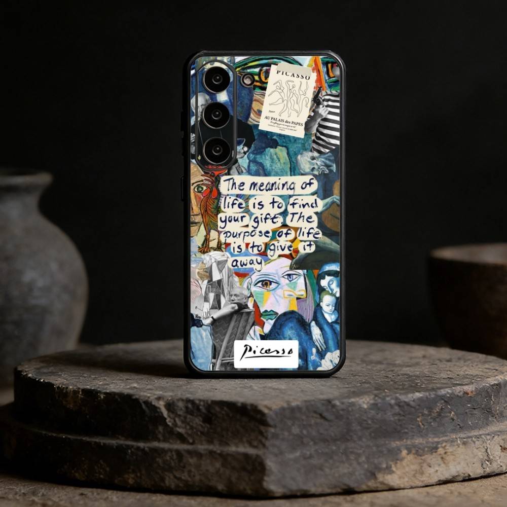 Picasso Abstract Art Painting Phone Case For Samsung Galaxy A13,21s,22,31,32,52,53,71,72,73,Soft Black Cover