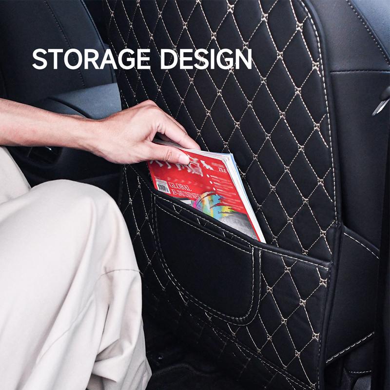 Pro Hyundai Ioniq 5  2025-2025 Auto PU Kůže Ochranná podložka proti kopnutí do zadní části sedadla Ochranné podložky proti kopnutí do auta Příslušenství