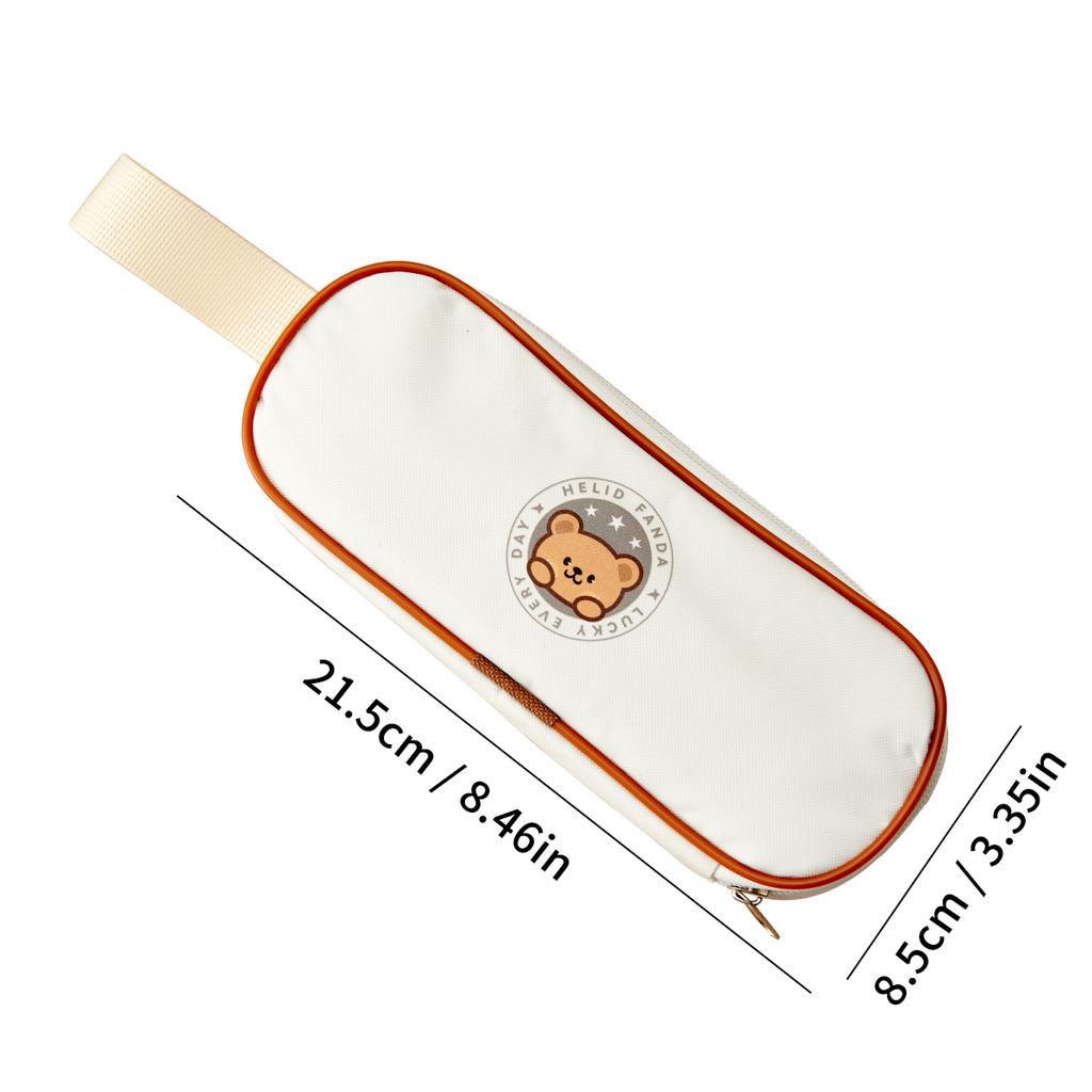 Travel Portable Cosmetic Brushes Bag Multifunctional Makeup Brush Storage Bag With Zipper Cute Waterproof Storage Pouch