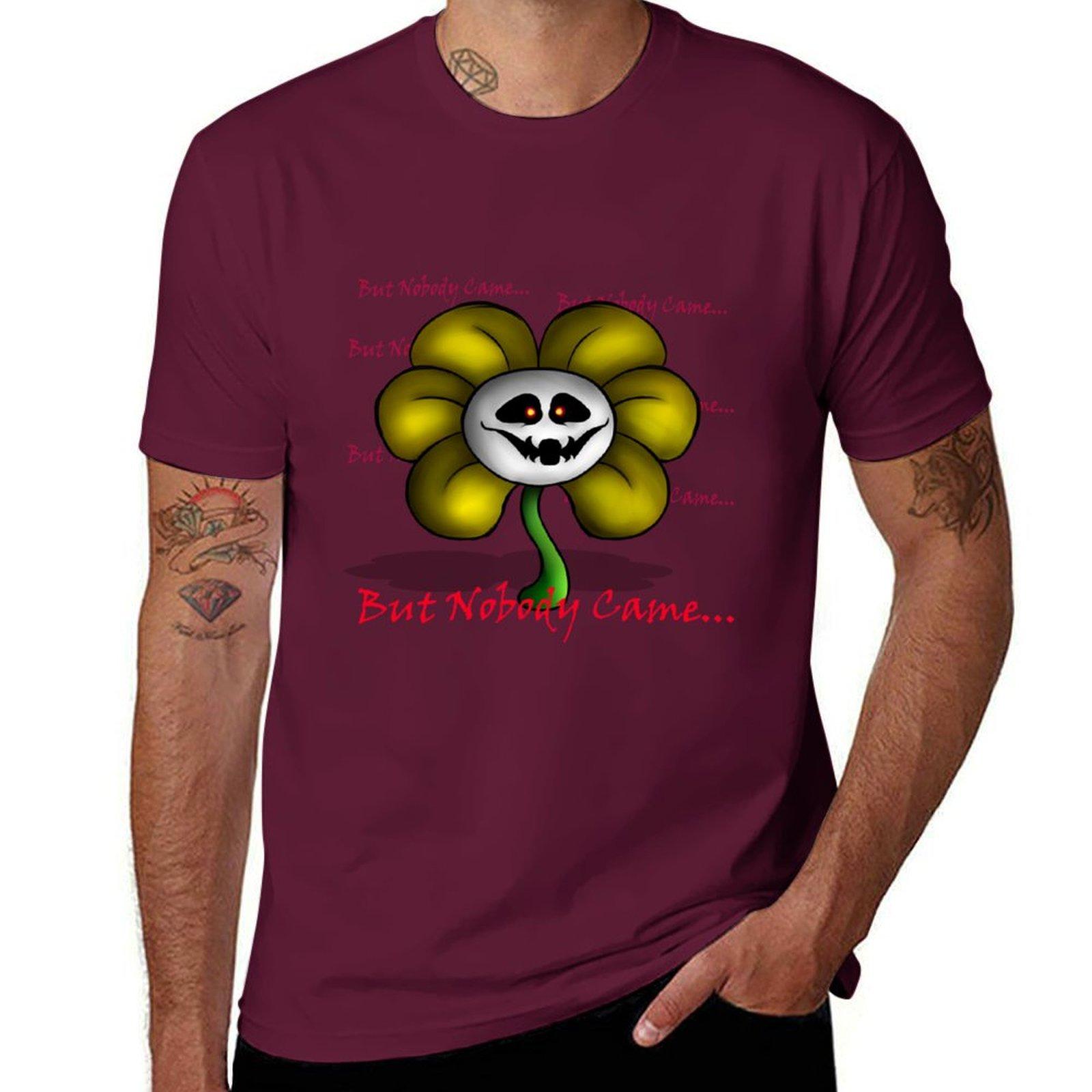 Undertale  Flowey  But Nobody Came Tshirt cute tops tops anime clothes mens graphic tshirts big and tall S