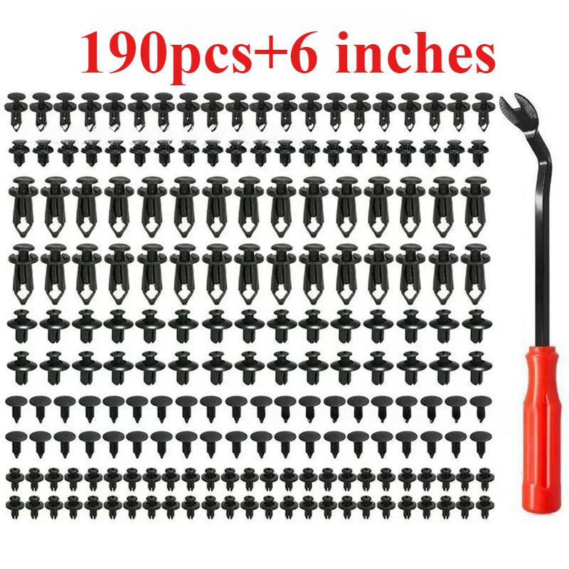 Car Retainer Clips Plastic Fasteners Kit 6 Size Auto Push Pin Rivets Set Body Bumper Push Rivet Clips Car Interior Accessories