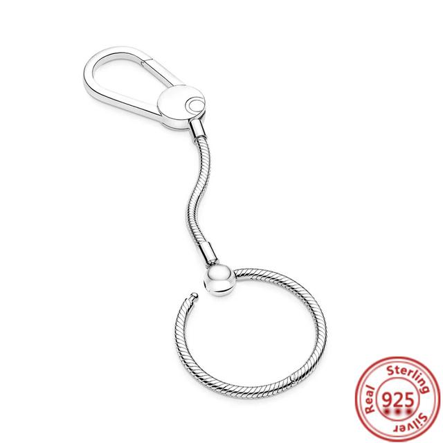 Echte 925 Zilveren Bedel Muis Sterling Zilveren O Hanger Past Originele Ketting DIY Sieraden Bedel Vrouwen Cadeau white