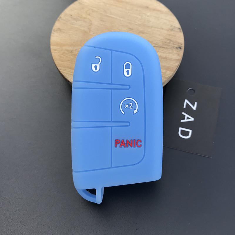 ZAD Silicone Case Shell Colorful Cover Case Silicone Gel Case For JEEP for Chrysler Dodge Auto Remote Control Car styliny Key