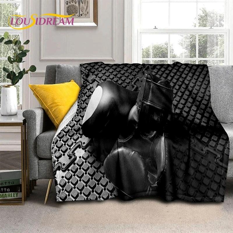 Boxing Gloves Boxer Fight Cartoon Soft Flannel Blanket for Beds Bedroom Sofa Picnic,Throw Blanket for Cover Outdoor Leisure Gift
