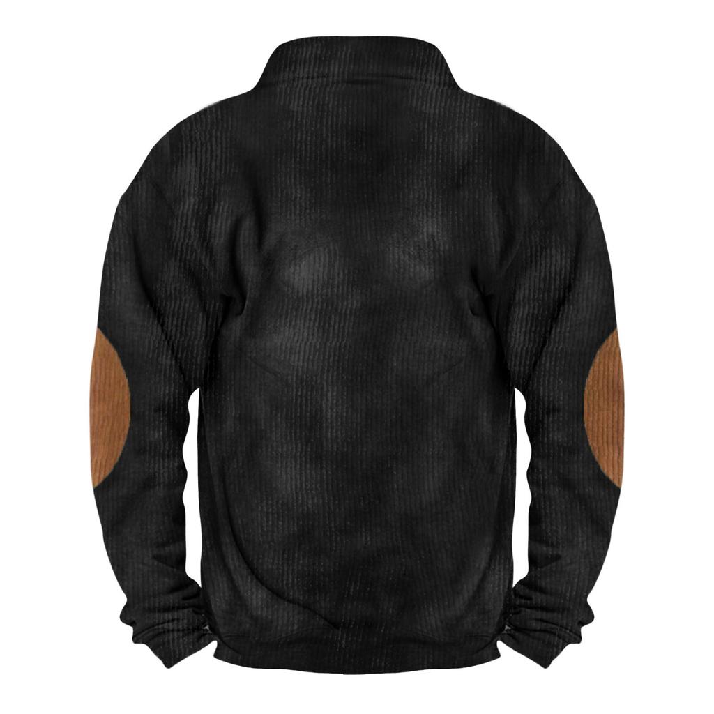 Spring And Men's Standing Collar Sweatshirt Is Outdoor Casual Sweaters Tops