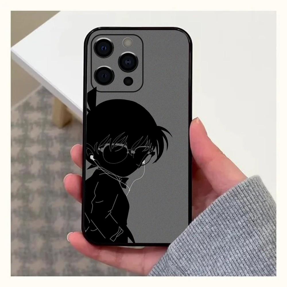 Detective C-Conan Anime Phone Case For Apple iPhone 15,14,13,12,11,Pro,X,XS,Max,XR,Plus,Mini Soft Black Cover