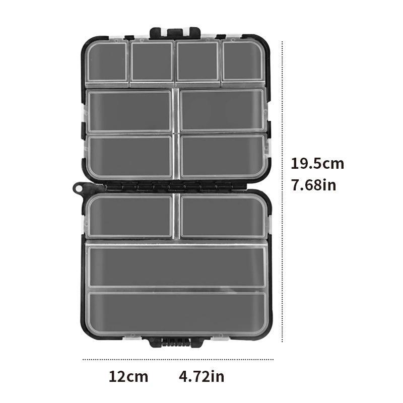 1Pc Waterproof Fishing Tackle Box Portable Lure Hook Storage Case Removable Dividers Plastic Organizer Fishing Accessories