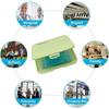 2pcs Portable Mask Storage Box PP Mask Case Household Moisture-proof Mask Box Go Out Dustproof Storage Mask Container Organizer Holde