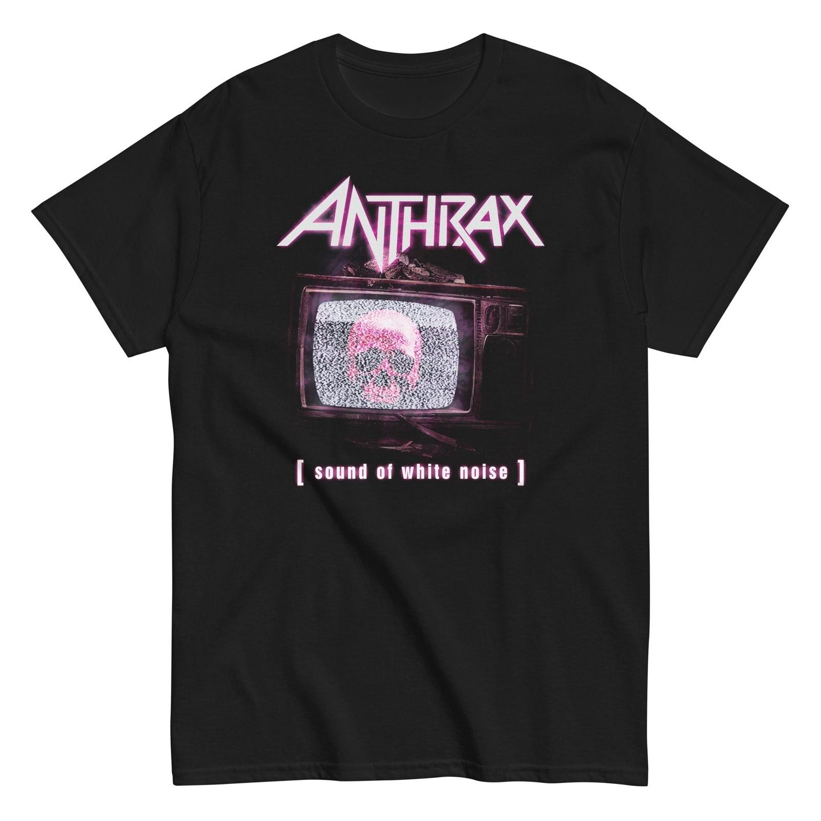 MerchMoment Anthrax Skull TV T-Shirt T-Shirt Black New L