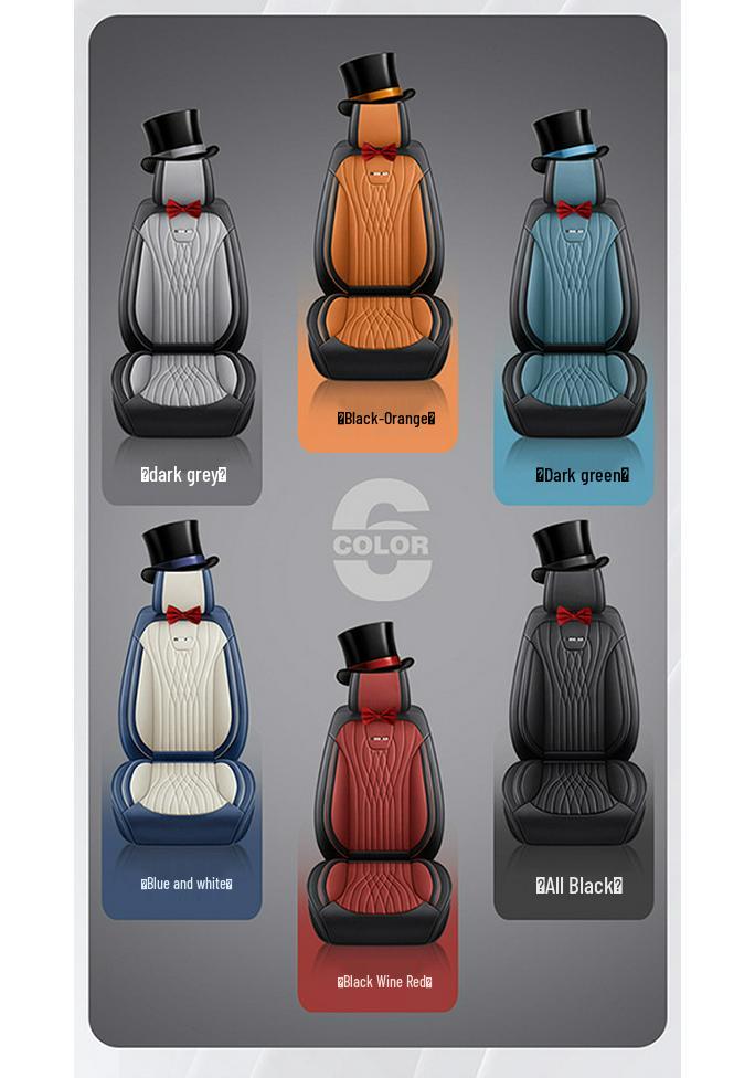 All-Season Full Leather Universal Car Seat Cover Cushion