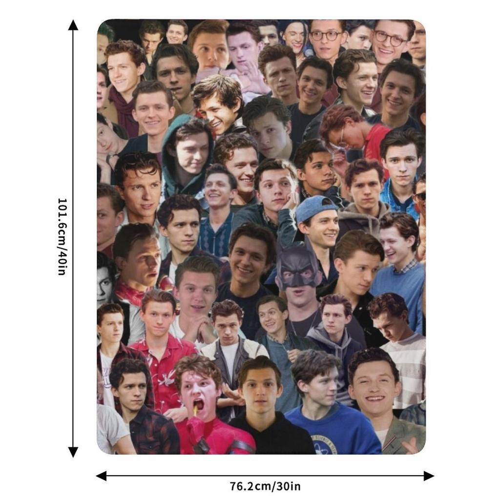Tom Holland College Decke Warme Flanelldecke für Sofa Sessel Schlafzimmer