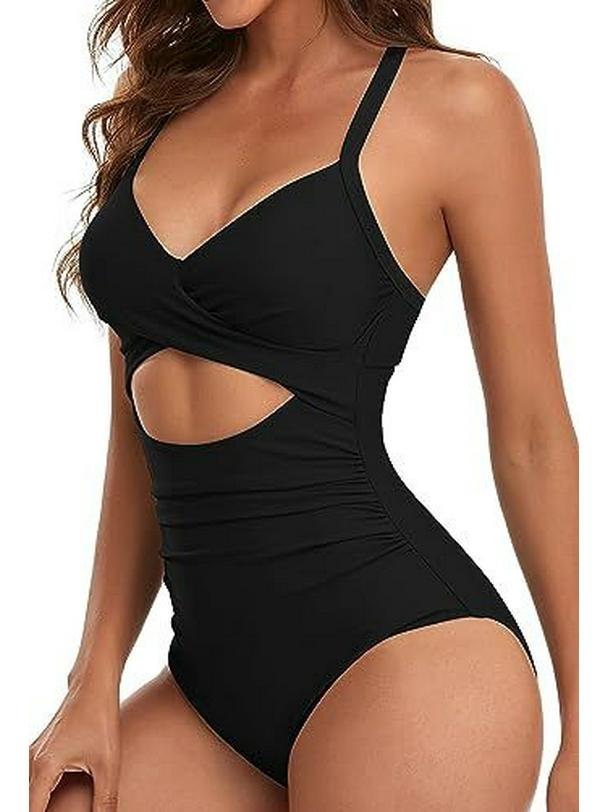 

Европейский и американский женский сексуальный купальник с открытой спиной, цельный, облегающего кроя и с полым дизайном Medium