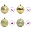 Christmas Ornament Set with 150 LEDs 61 pcs Multicolor Plastic