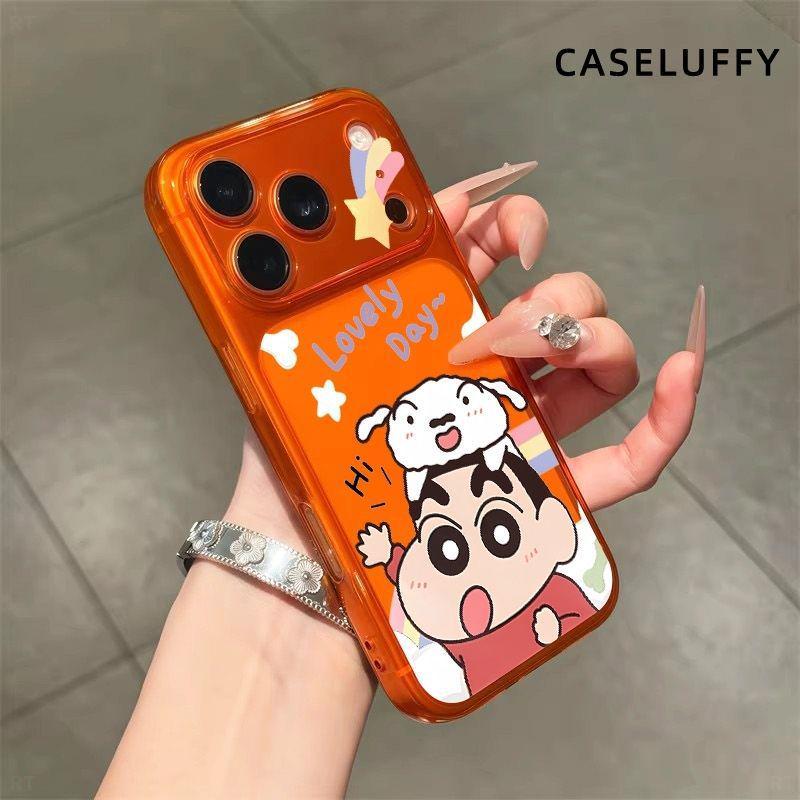 

Crayon Shin-chan Large Window Decal for 17 Pro Max, 16, 15 Pro, 14/13 Pro - Cute Cartoon Design Apple 14 Plus