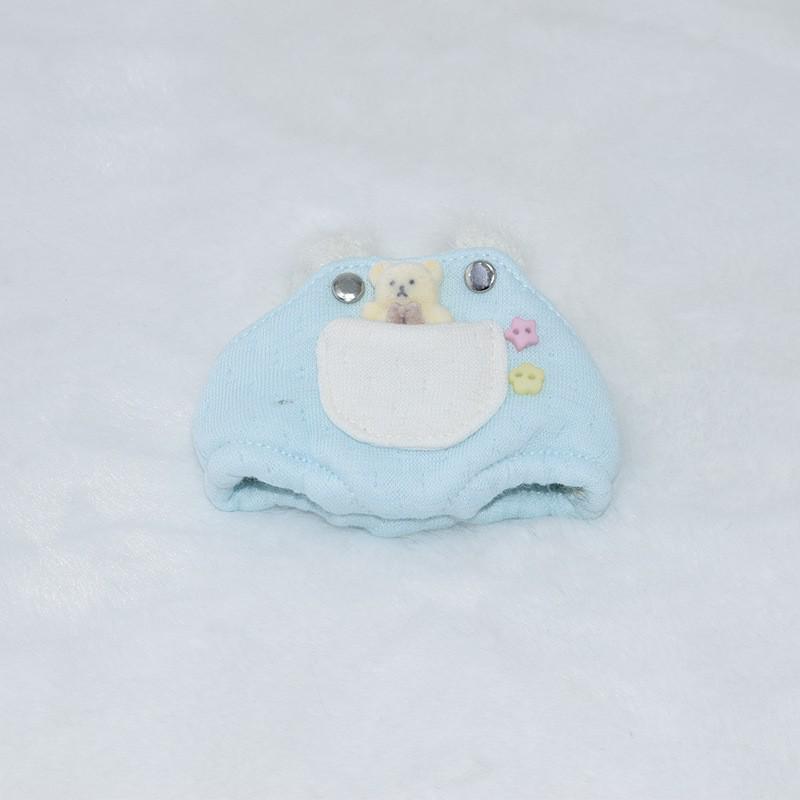 10CM Cotton Doll Hat & Overalls Set - Dress-up Accessories