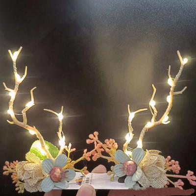 Zweig Kirsche Kiefernzapfen Make-up Hirschgeweih Damen Haarspange Haaraccessoires Weihnachtsgeweih Haarnadel Koreanischer Stil Haarspange