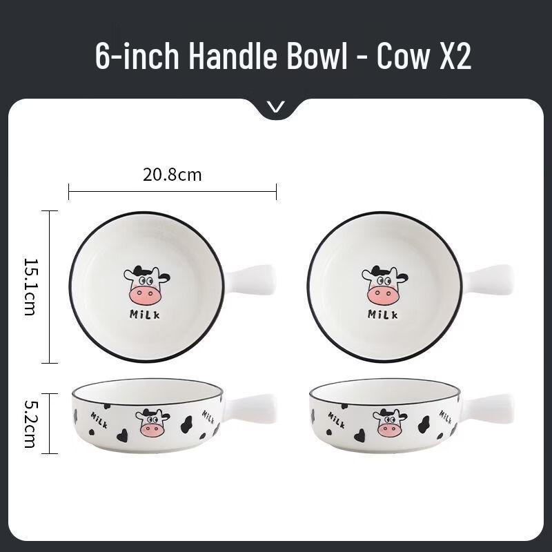 

Cartoon Ceramic Bowl with Handle