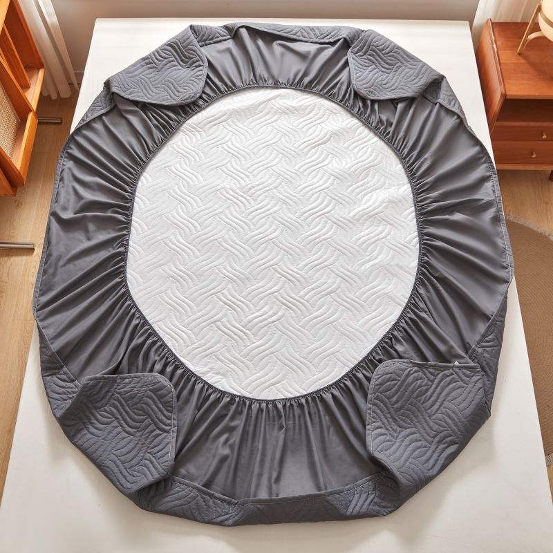 Ultrasonic Waterproof Quilted Mattress Cover All-inclusive Bed Fitted Sheet Anti-mites Bed Cover Not Included Pillowcase