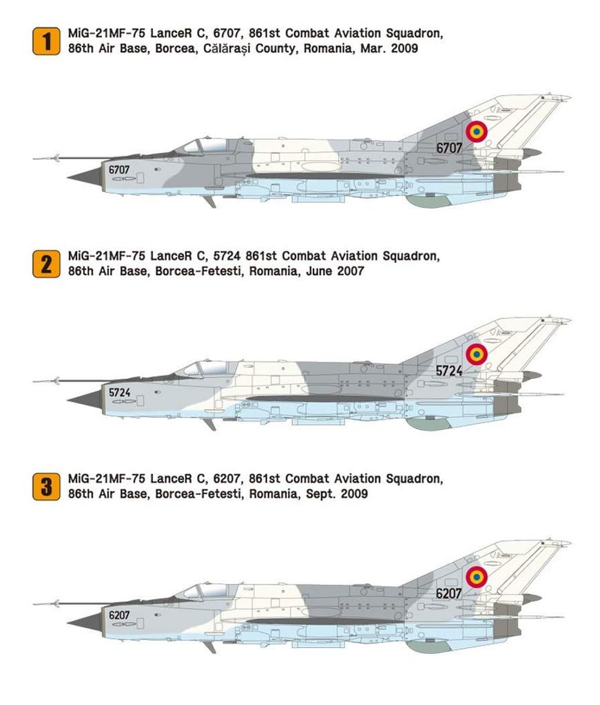 Wolfpack Design 1/48 Romanian Air Force MiG-21 MF-75 Lancer C Premium Edition Plastic Model Kit (WOLWP14806)