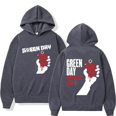 Rzadki punkowy zespół Green Day American Idiot nadruk bluza z kapturem odzież męska gotycka vintage bluza męska casualowa polarowa bluzy z kapturem