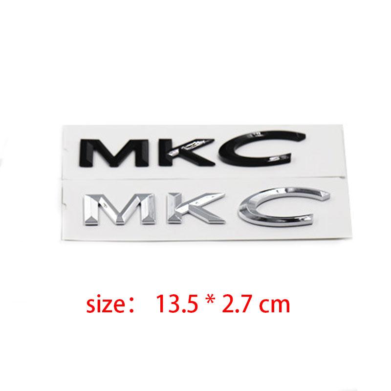 For MKZ Continental Modified Car Rear Logo MKC MKX Rear Trunk Logo 2.0T 3.0T AWD Displacement Logo English Car Logo